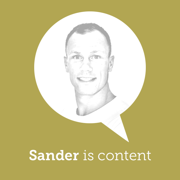 Sander is content!
